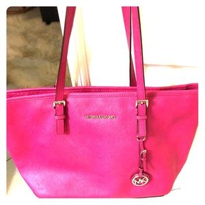 MK pink tote